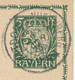 BAYERN ORTSSTEMPEL ALTDORF B. NUERNBERG K2 1915 5 Pf Wappen GA - Enteros Postales