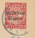 BAYERN ORTSSTEMPEL BAD REICHENHALL K2 1919 Auf 10 Pf Volksstaat Bayern GA - Entiers Postaux