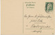 BAYERN ORTSSTEMPEL EICHSTAETT 1 (EICHSTÄTT) K1 1913 Auf 5 Pf Luitpold FRAGETEIL-GA, ABART: Unter „5“ Langer Senkrechter - Entiers Postaux