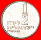 • MENORAH: PALESTINE (israel) ★ 1/2 LIRA 5727 (1967)! MINT LUSTER! LOW START ★ NO RESERVE! - Otros – Asia