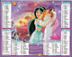 CALENDRIER 2017  PRINCESSES  DISNEY Jasmine Et Ariel - Grand Format : 2001-...