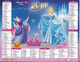 CALENDRIER 2016  PRINCESSES  DISNEY Paillettes En Relief Robe Texte Et Mois - Groot Formaat: 2001-...