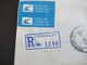 RSA / Süd - Afrika 1982 Einschreiben  Air Mail Nach Omer Israel R-Zettel Bergvliet Rückseitig Viele Stempel - Covers & Documents