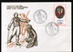 Vignette De L'amicale Philatelique De Cholet Au Verso D'une Enveloppe à Entete Du Cogres Philatelique 1989 - Briefmarkenmessen