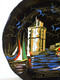 BELLE ANCIENNE ASSIETTE DECORATIVE EMAUX De LONGWY PORT DE LA ROCHELLE COLLECTION DECO VITRINE Céramique émaillée XXe - Longwy (FRA)