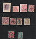 10 Timbres Perforés. Empire Allemand (5). France (1). Espagne (4).  Etat Moyen. Taches. Charnières... - Perfins