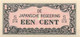 Billet, Netherlands Indies, 1 Cent, 1942 Japanische Besetzung - Indie Olandesi