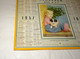 1957 CALENDRIER ALMANACH DES PTT, SOUVENIR DE NOS JEUNES ANNEES, FILLETTE ET CHIOT, OBERTHUR, MEUSE 55 - Groot Formaat: 1941-60