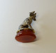 Delcampe - *SCEAU BRELOQUE De CHATELAINE RENARD ARGENT ET AGATE CHASSE VENERIE COLLECTION VITRINE BIJOU ANCIEN E - Seals