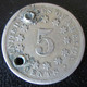 Etats-Unis / USA - Monnaie 5 Cents Shield 1868 Percée - 1866-83: Shield (Écusson)