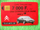 7221 Télécarte Collection CITROEN  7 000 F  50 U  ( Recto Verso)  Carte Téléphonique - Voitures