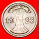 • WHEAT SHEAF (1923-1924): GERMANY ★ 2 RENTENPFENNIG 1923D! LOW START ★ NO RESERVE! - 2 Renten- & 2 Reichspfennig