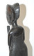 Delcampe - STATUETTE BOIS Foncé Sculpté FEMME AFRICAINE Pilant Le MIL OBJET ETHNIQUE ANCIEN COLLECTION DECO VITRINE - Hout