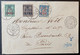 Colonies Lettre Zanzibar Avec N°17,20 & 22 Obl Dateur Zanzibar 27 Juin 1898 + Dateur "reunion A Marseille" Signé Calves - Covers & Documents