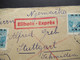 Jugoslawien 1950 Freimarken Mit Aufdruck FNR Nr. 604 (3) MeF Eilbote Express Rijeka - Stuttgart Schmiden Amerik Zone - Covers & Documents