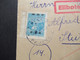 Jugoslawien 1950 Freimarken Mit Aufdruck FNR Nr. 604 (3) MeF Eilbote Express Rijeka - Stuttgart Schmiden Amerik Zone - Briefe U. Dokumente