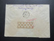 Delcampe - Jugoslawien 1947 / 51 Flugpostmarke Nr. 520 (4) MeF Einschreiben Beograd 1 Nach Otting Mit Rotem Dreieck Zensurstempel - Covers & Documents