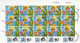 Israel 2010 "Israel Animation", Irregular Decorated Complete Sheet Of 15 Stamps With FD PM's - Used Stamps (with Tabs)