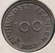 SARRE SAARLAND 100 FRANKEN 1955 KM# 4 - Autres & Non Classés