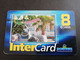 Caribbean Phonecard St Martin French INTERCARD  8 EURO  NO 019 **5844** - Antillen (Frans)