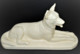 STATUE CHIEN LOUP CERAMIQUE ART DECO DIGOIN & SARREGUEMINES N°5546 Collection Déco Vitrine - Digoin (FRA)