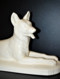 STATUE CHIEN LOUP CERAMIQUE ART DECO DIGOIN & SARREGUEMINES N°5546 Collection Déco Vitrine - Digoin (FRA)