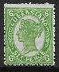 QUEENSLAND 1907 6d BRIGHT GREEN  SG 297 VERY LIGHTLY MOUNTED MINT Cat £19 - Neufs