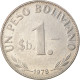 Monnaie, Bolivie, Peso Boliviano, 1978, TTB, Nickel Clad Steel, KM:192 - Bolivie