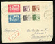 Briefausschnitt Reco FDC Belgien 1.12.1954 Mi Nr. 1004 - 1009 Tuberkulose Gestempelt In Essen Nach Roosendaal NL - 1951-1960