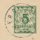 BAYERN ORTSSTEMPEL K.B. BAHNPOST K1 Auf 5 Pf Rauten GA 1900 Nach Regensburg - Postal  Stationery