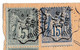 Delcampe - Lettre 1898 Cachet Ambulant Audun Le Roman à Charleville Leipzig Allemagne 1898 Paire Sage 5 Centimes + Piquage - 1898-1900 Sage (Type III)