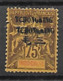 Tchong-King Timbre N°45a, Neuf Débrie De Charnière, Double Surcharge Décalée - Neufs