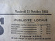 1932 LE PROGRES : L'affaire De L'aéropostale ;Manif Fasciste à Rome Et Mussolini ; Un Article D'Adolf Hitler ;  ; Etc - Allgemeine Literatur