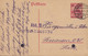 Danzig Postal Stationery Ganzsache Entier 30 Auf 10 Pf. Germania Aufdruck ZOPPOT 1920 Purple Line Cds. Abt. II. (2 Scans - Postal  Stationery