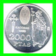 MONEDA CONMEMORATIVA 2000 PTAS. 1999. PLATA. AÑO XACOBEO. - 2 000 Pesetas