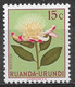 Ruanda-Urundi 1953. Scott #115 (MH) Protea, Flowers - Unused Stamps