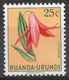 Ruanda-Urundi 1953. Scott #117 (MH) Littonia, Flowers - Ungebraucht