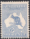 1913 AUSTRALIA KANGAROO 6d ULTRAMARINE (SG#9) MH VF - Nuevos