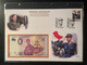 Delcampe - Euro Souvenir Banknote Cover Général Charles De Gaulle Appel 18 Juin 130ème 80ème 50ème Annivers Djibouti Banknotenbrief - De Gaulle (Général)