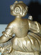 Delcampe - JOLIE STATUETTE Fin XIXe Début XXe Régule Doré Jeune Femme Au Panier Socle BOIS COLLECTION DECO VITRINE - Other & Unclassified