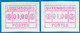 Luxemburg Luxembourg Timbres ATM 3 Grosses POSTES * Je 1x Gelb.- / Weisslicher Gummi 1 Fr. ** Frama Automatenmarken - Postage Labels