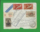 AVIRONS REUNION - 1947 LETTRE Par AVION 100éme Liaison Postale Aérienne LA REUNION MADAGASCAR - Luftpost