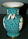 Delcampe - PETIT VASE PORCELAINE ITALY DERUTA FLEURI FLEURS MILIEU XXe MAJOLIQUE VINTAGE COLLECTION VITRINE - Deruta (ITA)