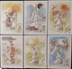 MACAU 2004 文学和文学人物 MAX CARDS SET OF 6, RARE VF CONDITION POST OFFICE VERSION - Cartes-maximum