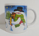 02434 Tazza (Mug) In Ceramica - Natalizia - Pupazzo Di Neve - Cups