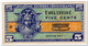 UNITED STATES,MILITARY PAYMENT CERTIFICATE,5 CENTS,1954,P.M29,XF+ - 1954-1958 - Serie 521