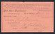 USA: Official Business Return Receipt Postcard, 1883, Post Office, Purple Cancel Cleveland (minor Damage) - Oficial