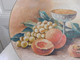 Plat En Terre Cuite "Nature Morte Au Raisin Pêche Et Coupe à Champagne" Décor Signé G PAYEN - Other & Unclassified