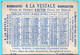 Chromo Calendrier 1er Semestre 1878. Maison A La Vestale. François I Armé Chevalier Par Bayard. Imp. Laas - Small : ...-1900