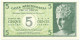 5 DRACME CASSA MEDITERRANEA DI CREDITO PER LA GRECIA 1941 QFDS - Andere & Zonder Classificatie